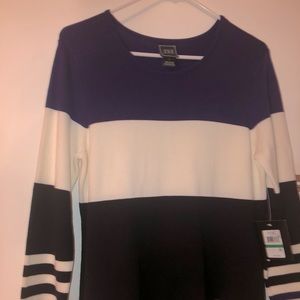 Color block sweater dress.